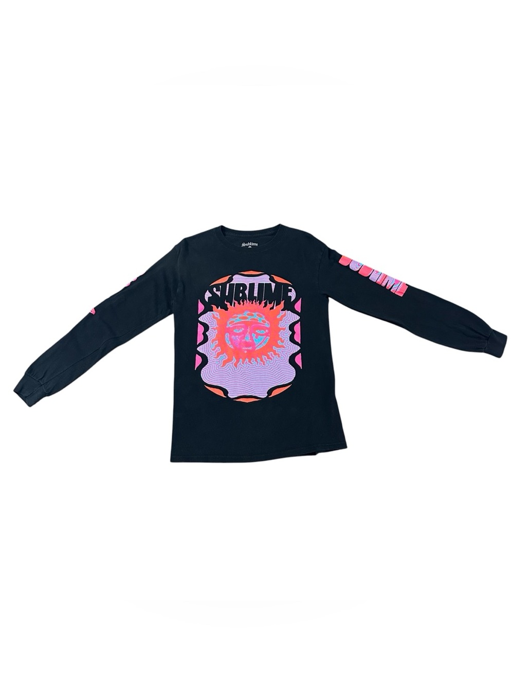 Sublime Long Sleeve Graphic Band T-Shirt Black Size Small